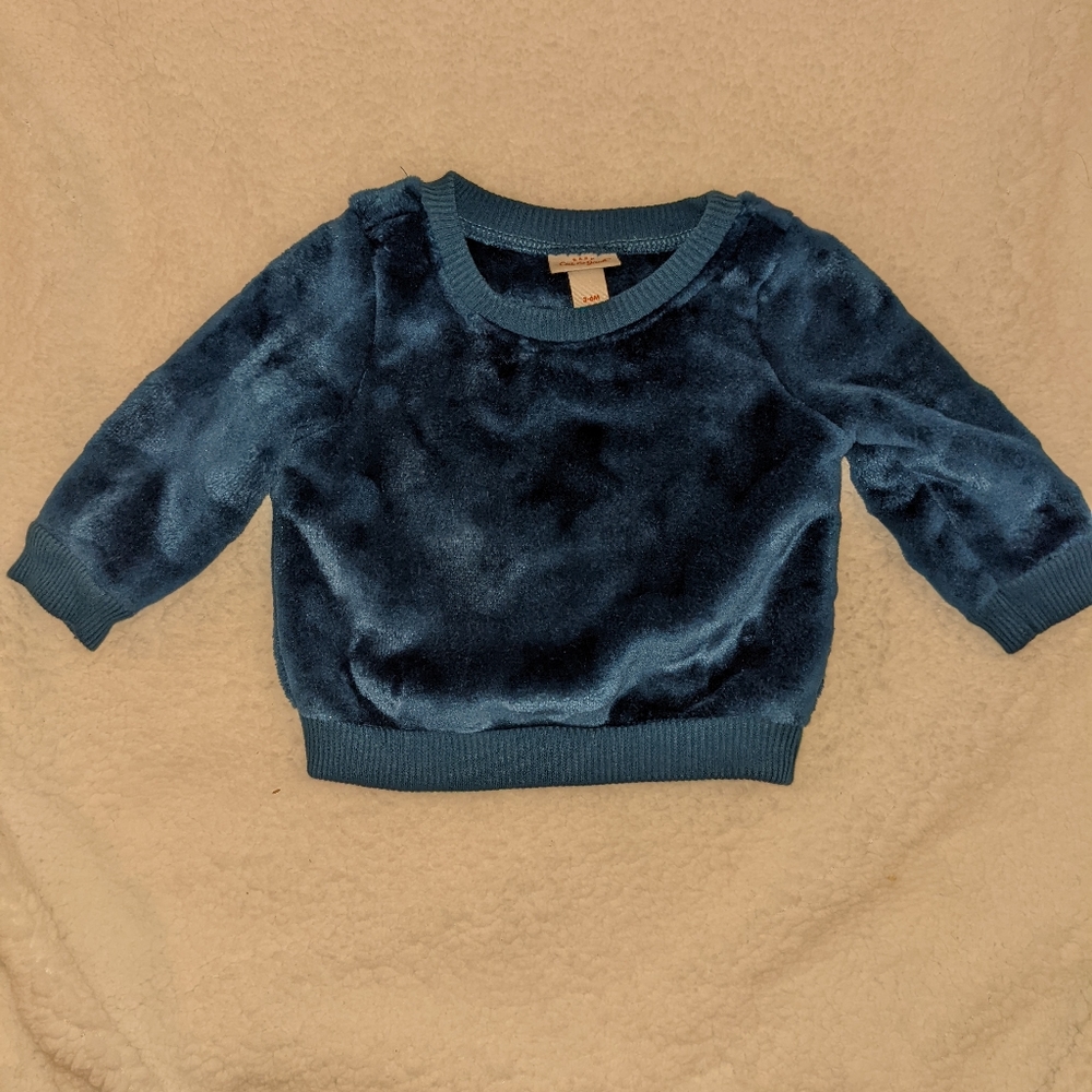 Cat & Jack velour sweatshirt size 3-6 months
